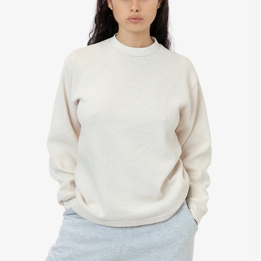 Los Angeles Apparel Thermal S Creme